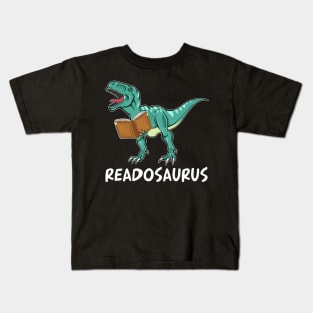 Readosaurus T-shirt Reading Dinosaur Kids T-Shirt